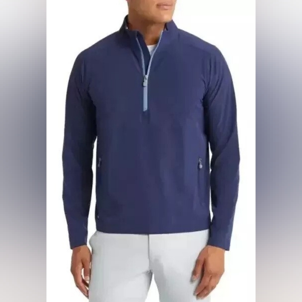 🔥NEW W/TAGS🔥 Peter Millar - Men's Blue Quarter-Zip Jacket